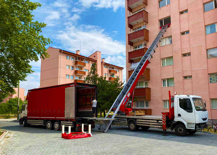 Asansörlü Nakliye Hizmeti (Kamyon + Mobil Asansör Bizden)